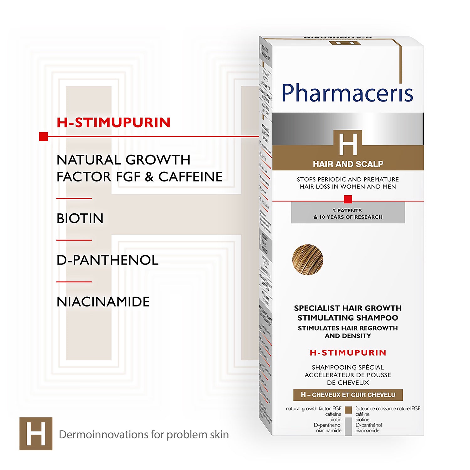 Pharmaceris H-Stimupurin stimulating shampoo 250ml, UK version