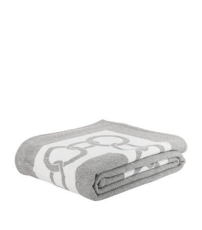 Harrods Pure Virgin Wool Chains Throw Blanket 130cm x 200cm- Buy online at McGrocer