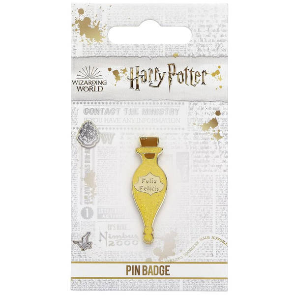 Harry Potter Felix Felicis enamelled badge 40mm - British product