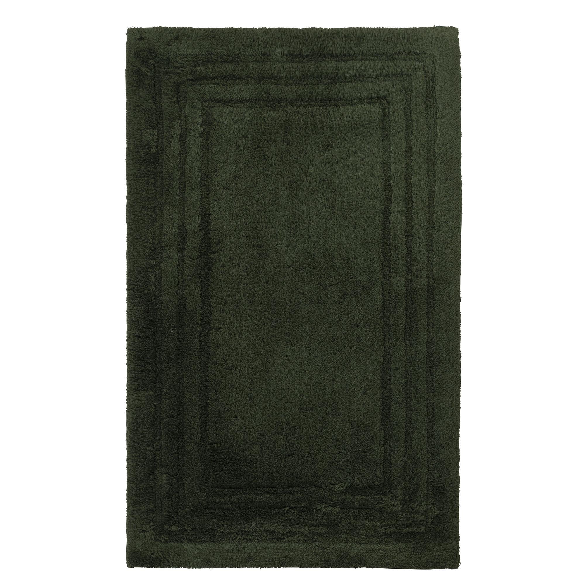 Habitat Deep Pile Bath Mat Forest Green GOODS Sainsburys   