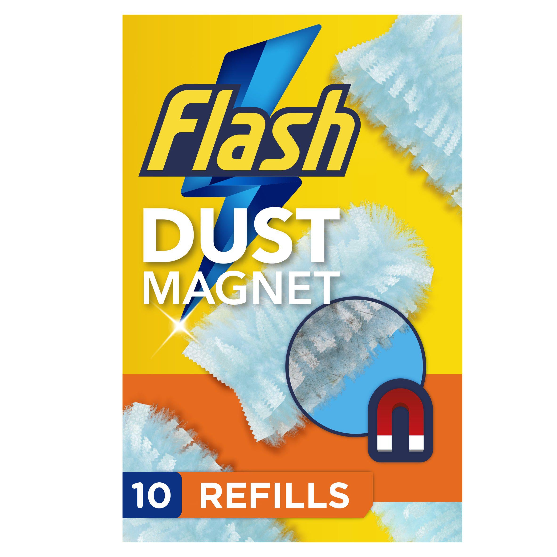Flash Duster Dust Magnet Trap & Lock Refills x10 GOODS Sainsburys   