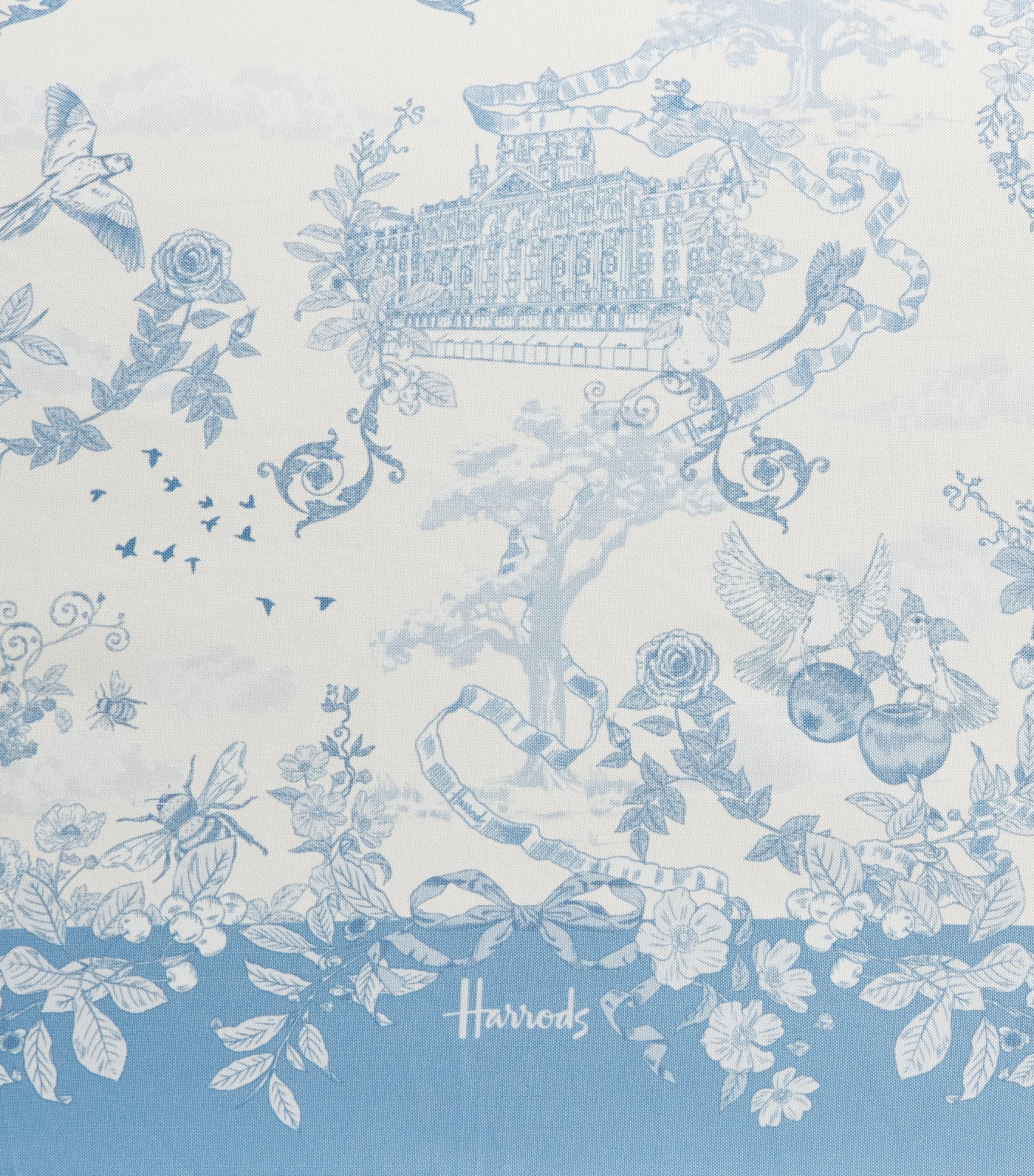 Harrods toile print compact umbrella with slipcover, UK version