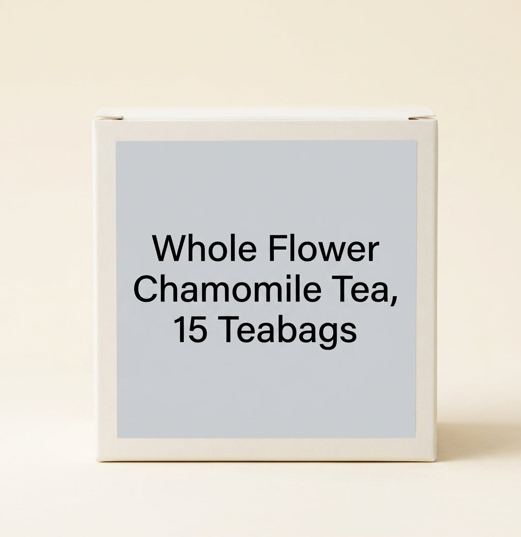 Holland Barrett whole flower chamomile tea 15 bags, imported from the UK