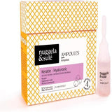 Nuggela & Sule hair treatment ampoules Keratin-Hyaluronic 4x10ml, imported from the UK
