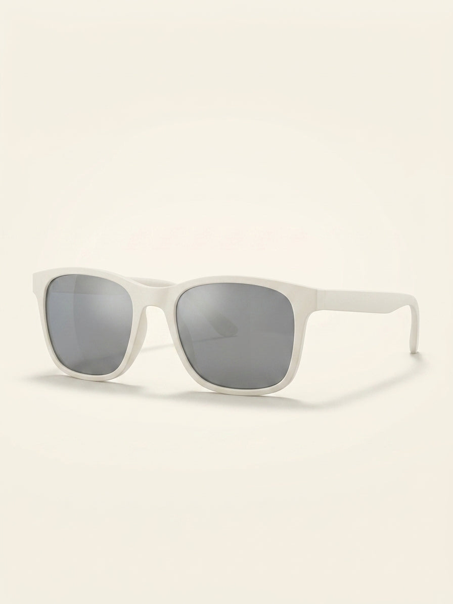 Prada Linea Rossa white rectangular sunglasses - British product
