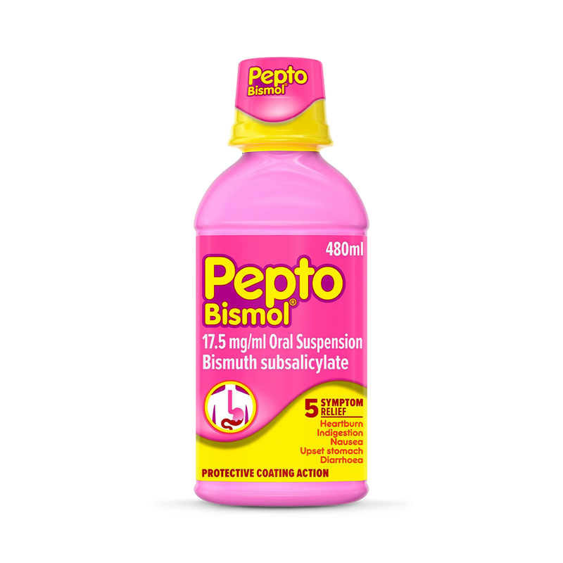 Pepto-Bismol oral suspension Mint 480ml, imported from the UK