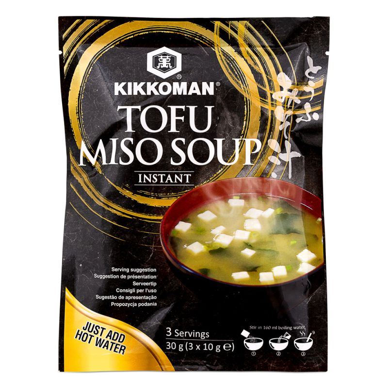 Kikkoman instant tofu miso soup (British brand)
