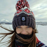 Superbobble reflective Nordic knit bobble hat - British product