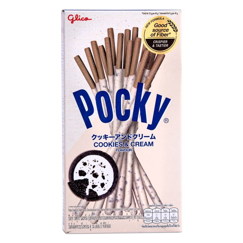 Glico Pocky biscuit sticks cookies and cream flavour, imported from the UK