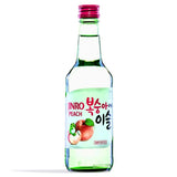 Jinro Korean peach soju 13% ABV bottle, UK version