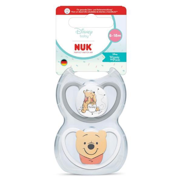 NUK Winnie the Pooh soothers 2 Pack 6-18m - British product
