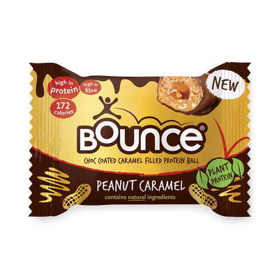 Bounce Sjokoladebelagt peanøttkaramell proteinball 40g