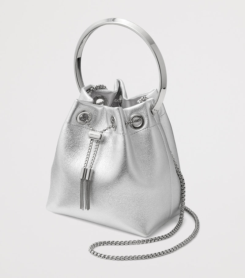 Jimmy Choo metallic Bon Bon top-handle bag (British brand)