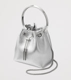 Jimmy Choo metallic Bon Bon top-handle bag (British brand)