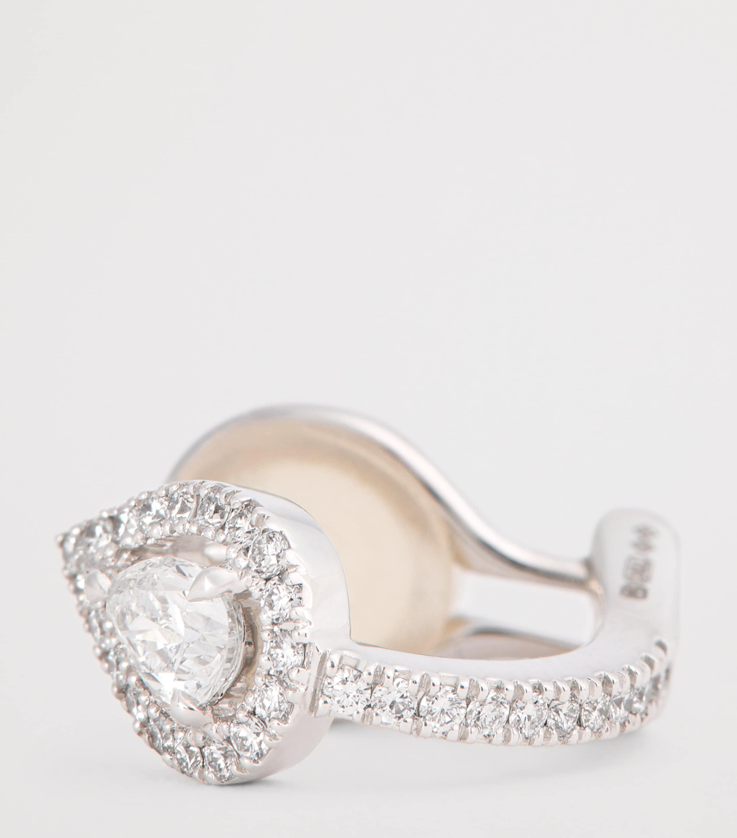 Messika My Twin white gold clip-on earring 0.23ct (British brand)