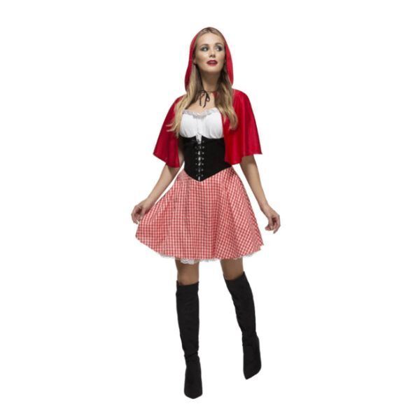 Fever Red Riding Hood costume with corset, UK size 12-14 - British product