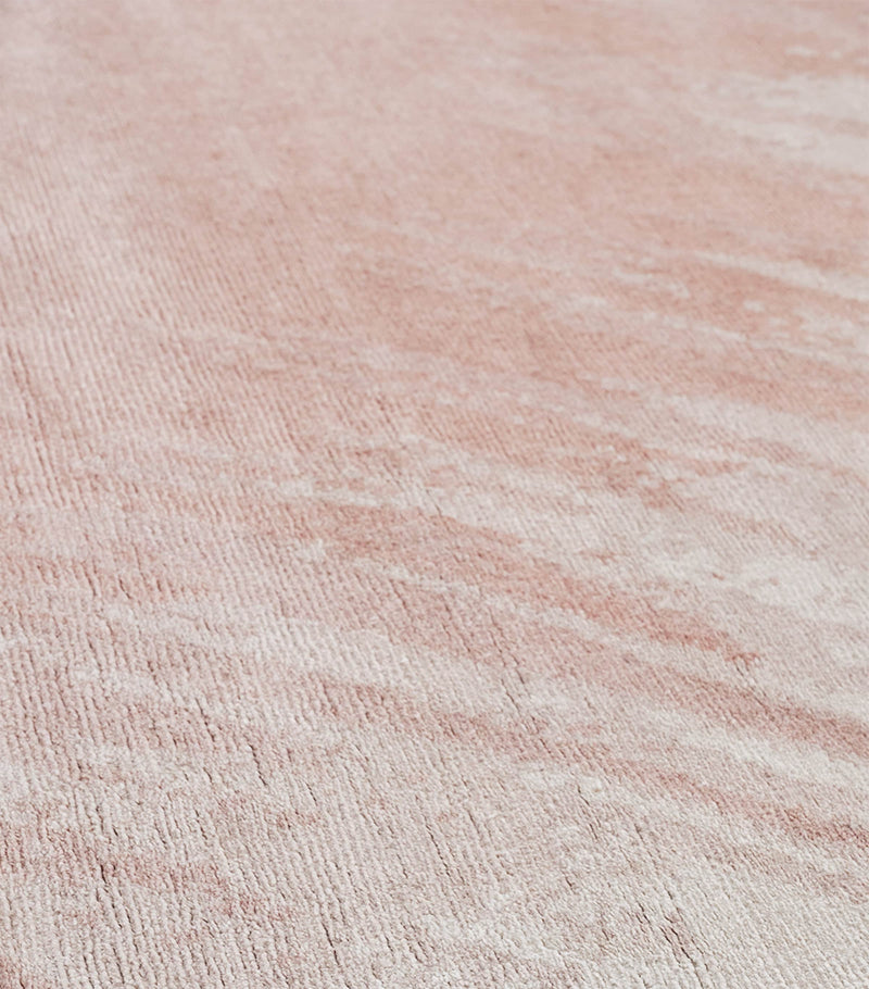 The Rug Company Wool-Bamboo Silk Splash Salmon rug 2.74m x 1.83m (British brand)