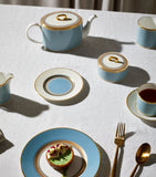 Wedgwood Helia bone china cream jug and sugar bowl (British brand)