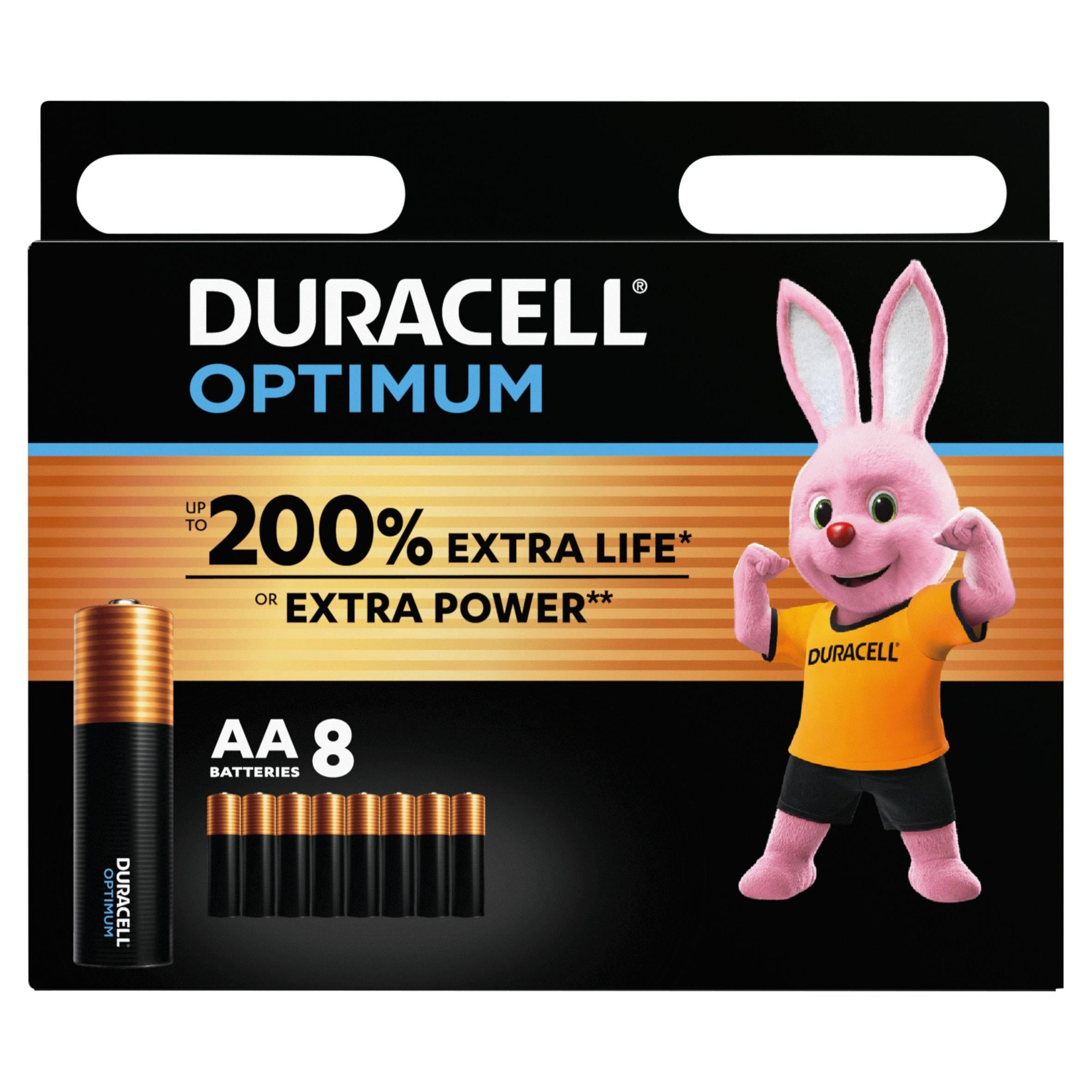 Duracell Optimum AA Batteries, pack of 8 GOODS Sainsburys   