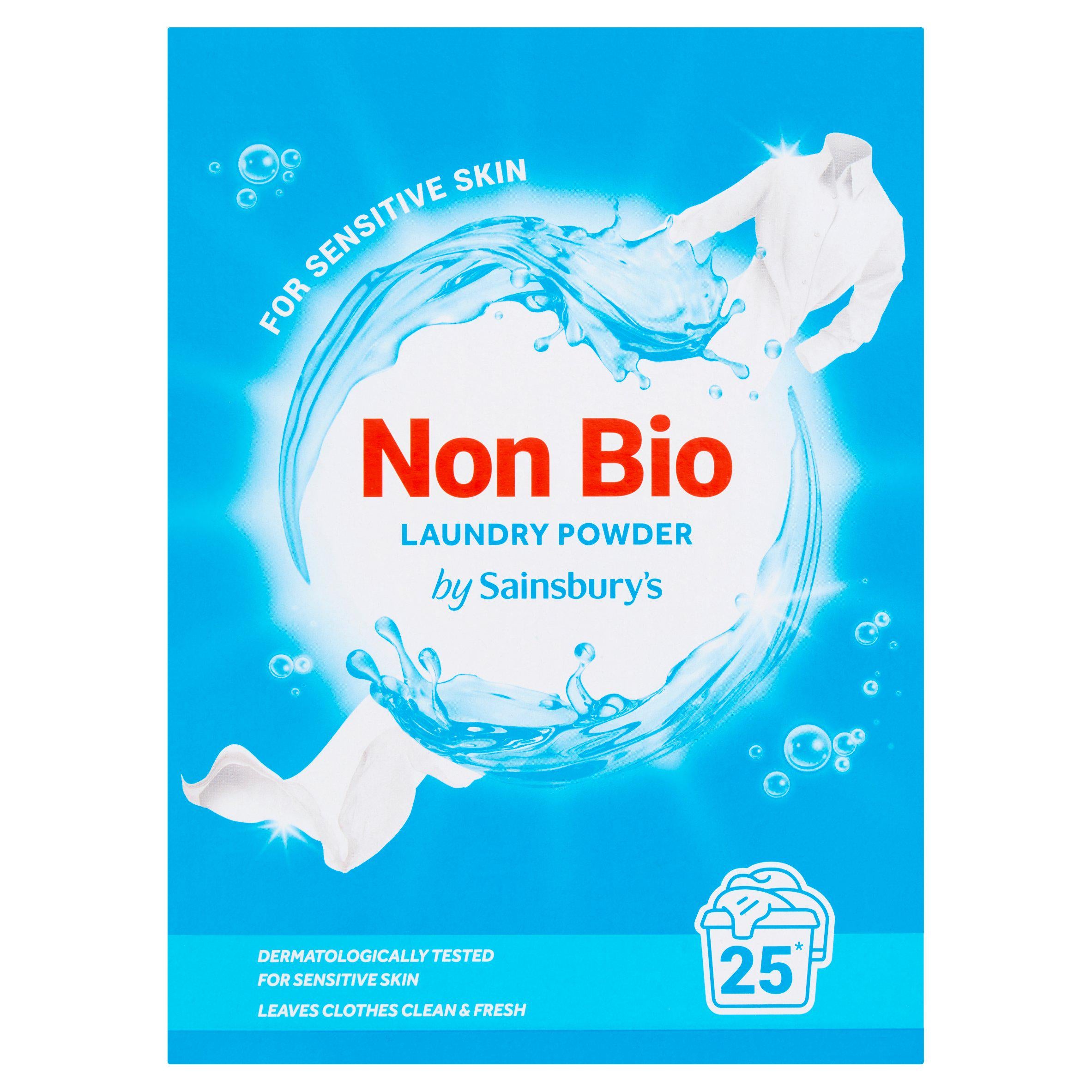 Sainsbury's Non Bio Laundry Powder 1.25Kg 25 Washes GOODS Sainsburys   