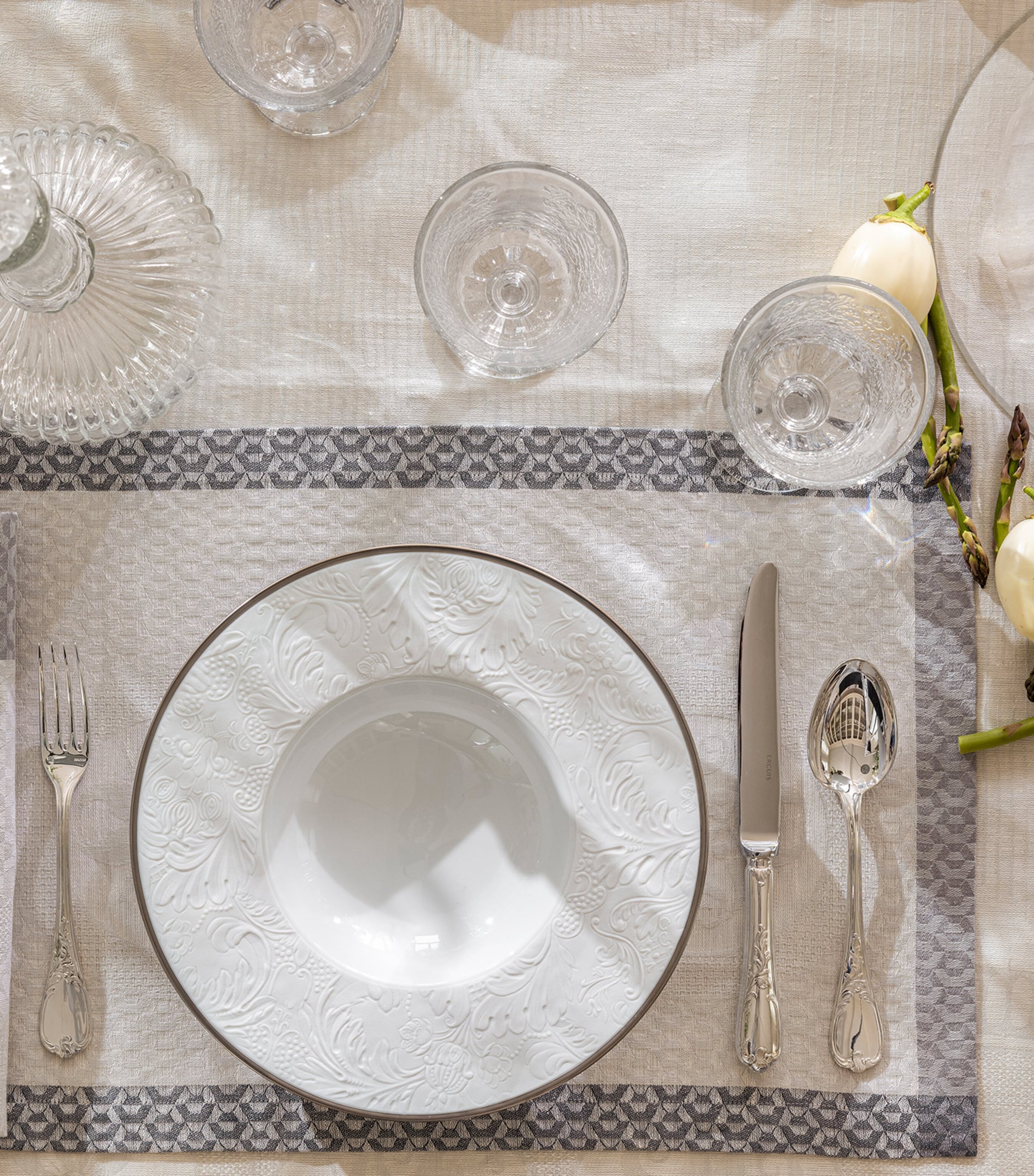 Le Jacquard Français placemat Évasion Céleste 50cm x 36cm, UK version