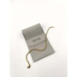 SVNX gold heart link bracelet in stainless steel - British product