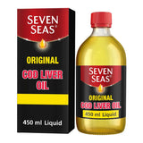 Seven Seas Cod Liver Oil Plus Omega-3 Fish Oil Liquid with Vitamin D 450ml GOODS Boots   