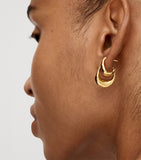 Monica Vinader Antica hoop earrings 18kt gold vermeil (British brand)