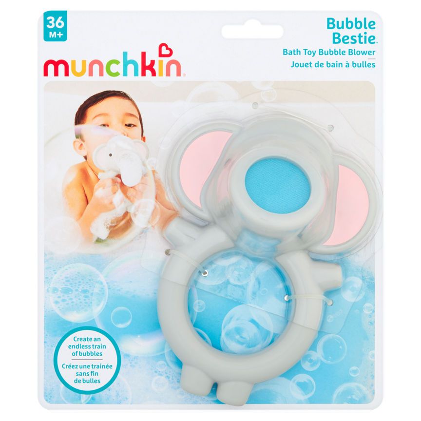 Munchkin Bubble Bestie Bath Toy Bubble Blower Elephant 36m+ Baby accessories & cleaning ASDA   