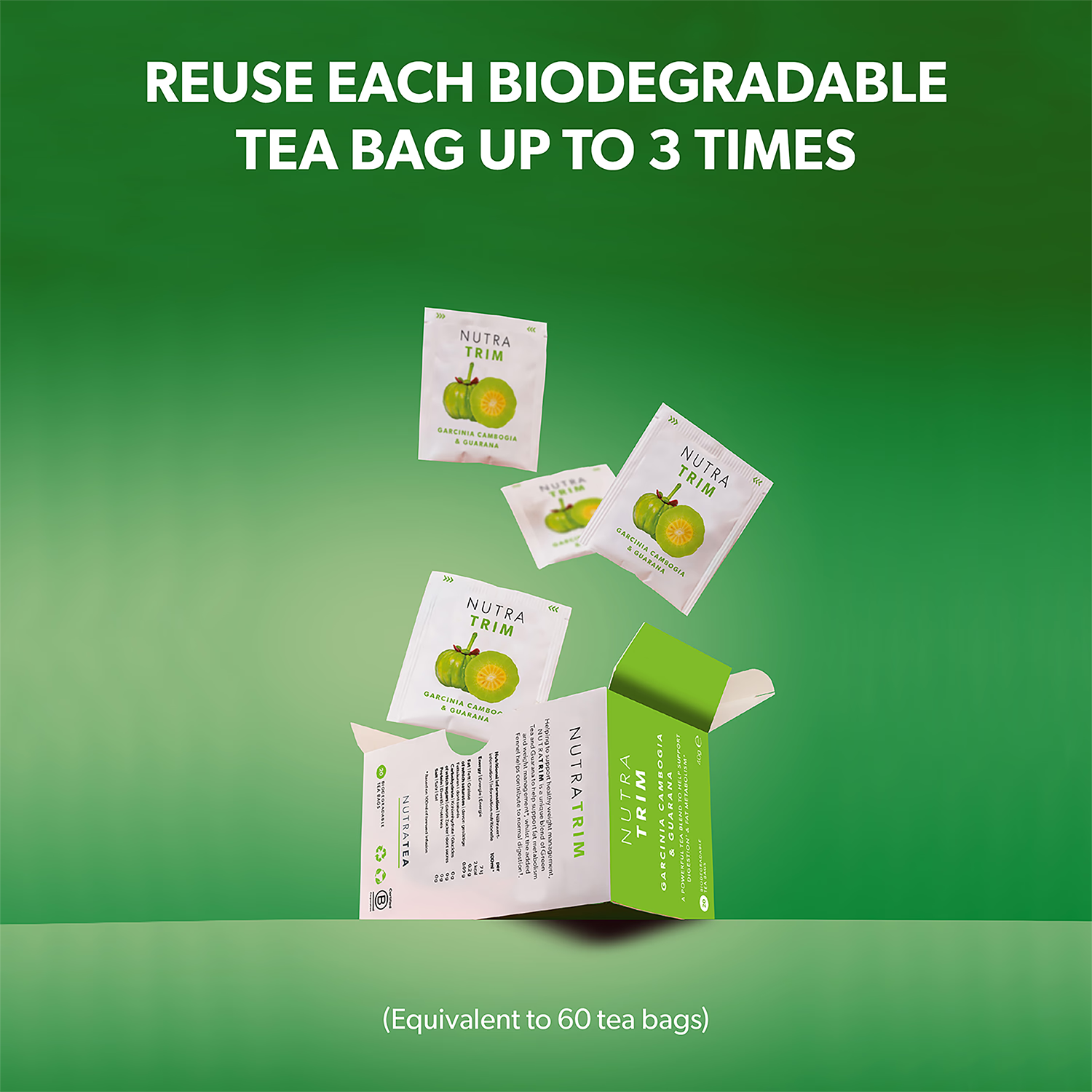 NutraTrim herbal tea 20 tea bags (British brand)