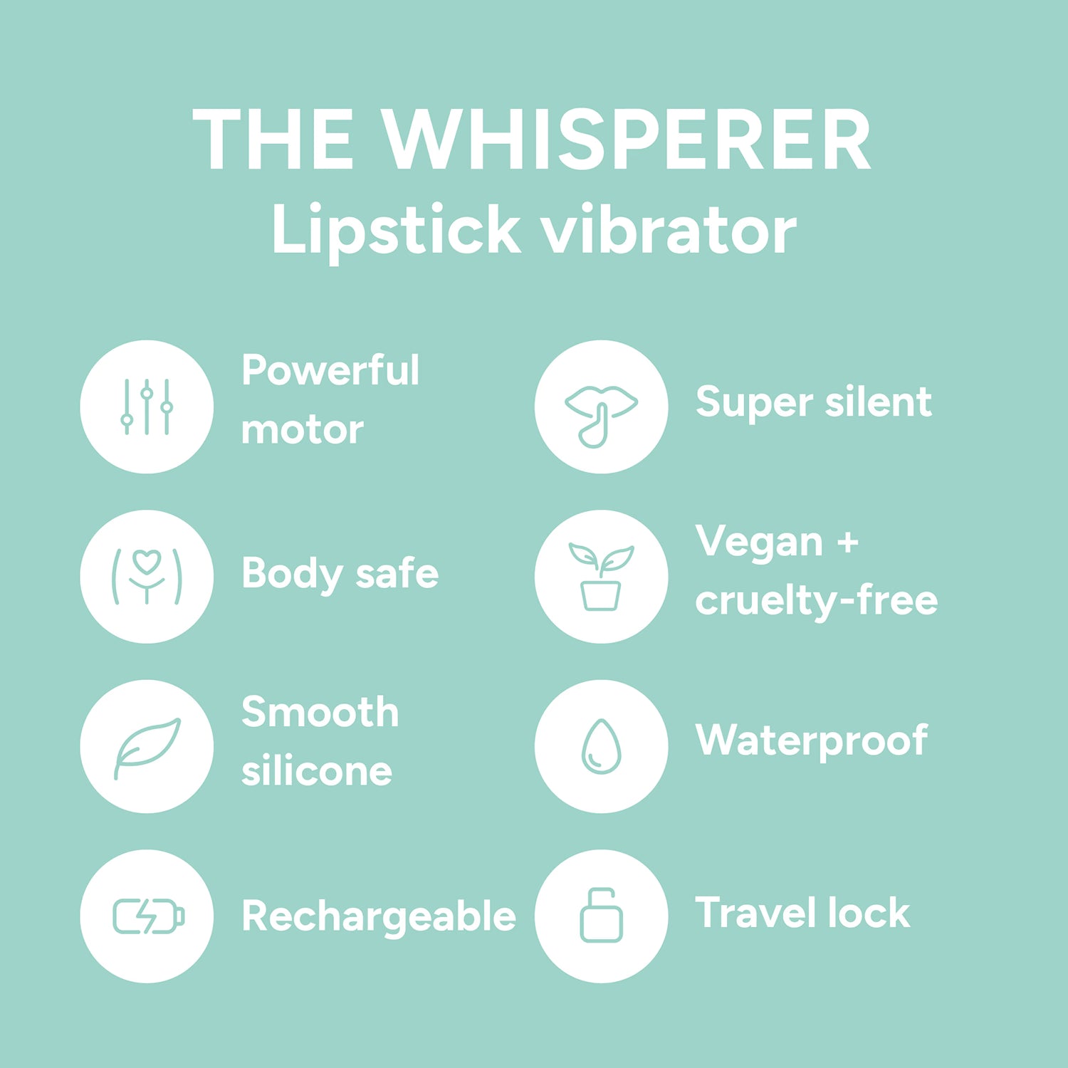 Smile Makers Whisperer flexible lipstick vibrator, UK version