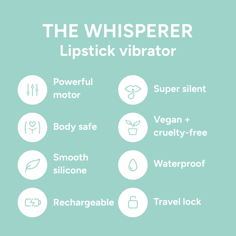 Smile Makers Whisperer flexible lipstick vibrator, UK version