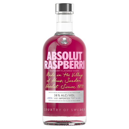 Absolut Raspberri Flavoured Swedish Vodka 70cl Absolut Beefeater Malfy & Malibu Sainsburys   