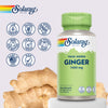 Solaray ginger root 1100mg 100 capsules, imported from the UK