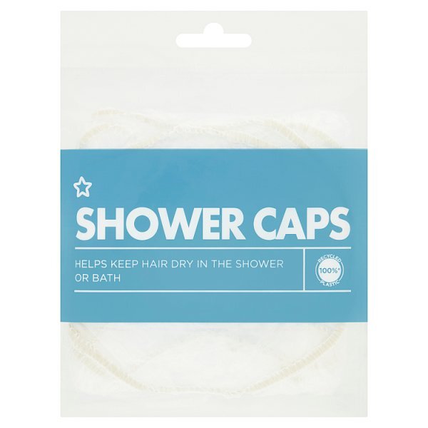 Superdrug Clear Shower Caps 3 Pack GOODS Superdrug   