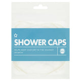 Superdrug Clear Shower Caps 3 Pack GOODS Superdrug   