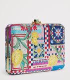Judith Leiber Slim Slide clutch bag with crystal embellishment, UK version