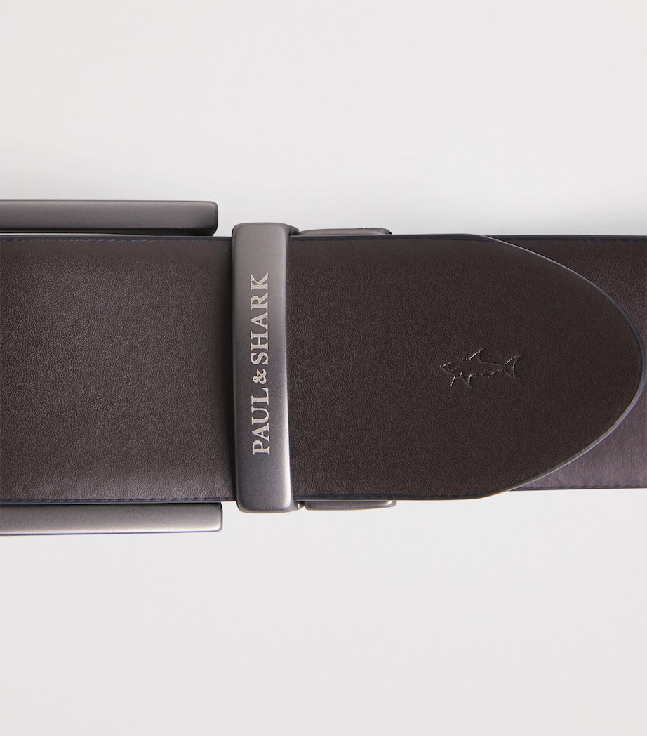 Paul & Shark leather reversible belt black navy 3.5cm (British brand)