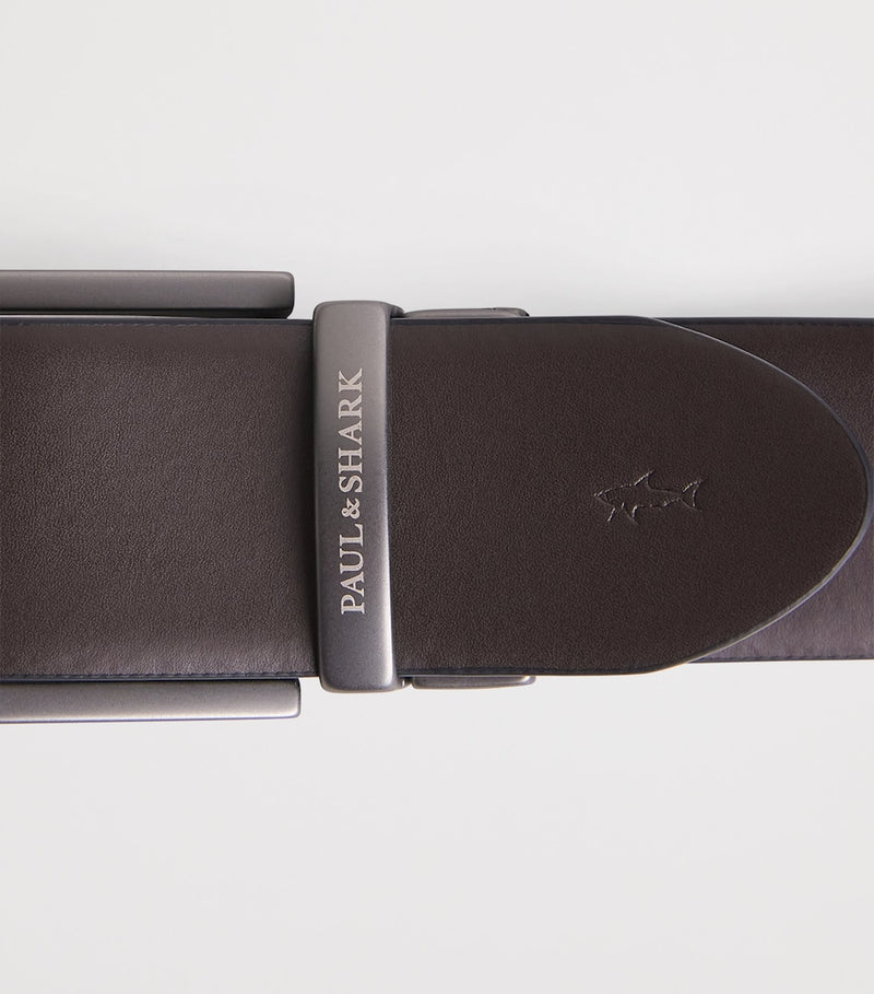 Paul & Shark leather reversible belt black navy 3.5cm (British brand)