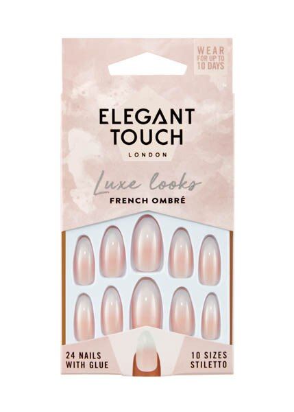 Elegant Touch Luxe Looks French ombre False Nails GOODS Superdrug   