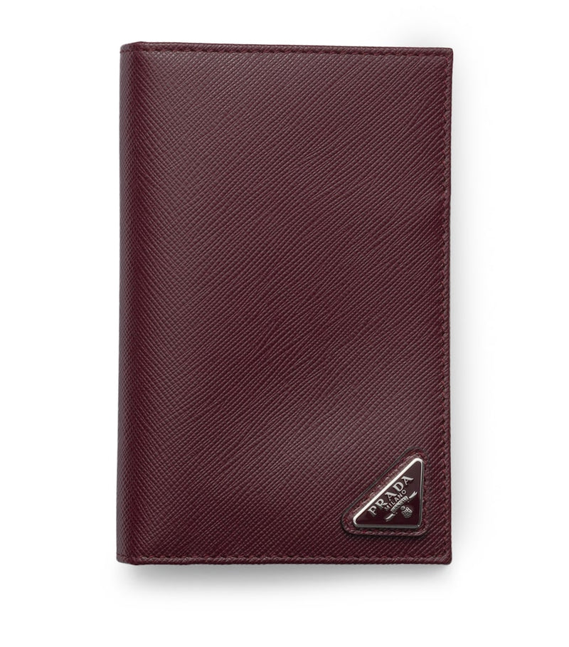 Prada Saffiano leather logo passport holder, imported from the UK