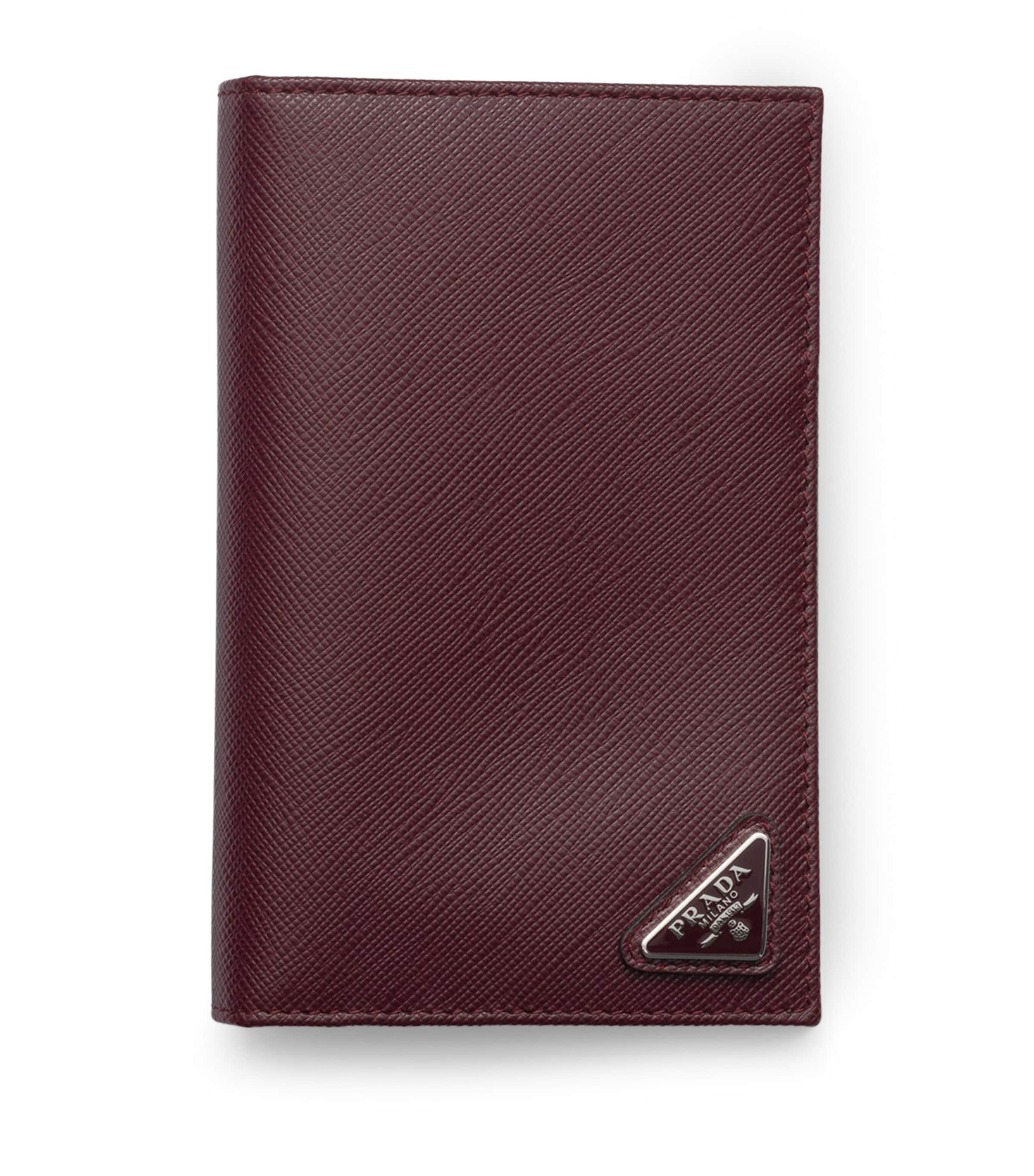 Prada Saffiano leather logo passport holder, imported from the UK