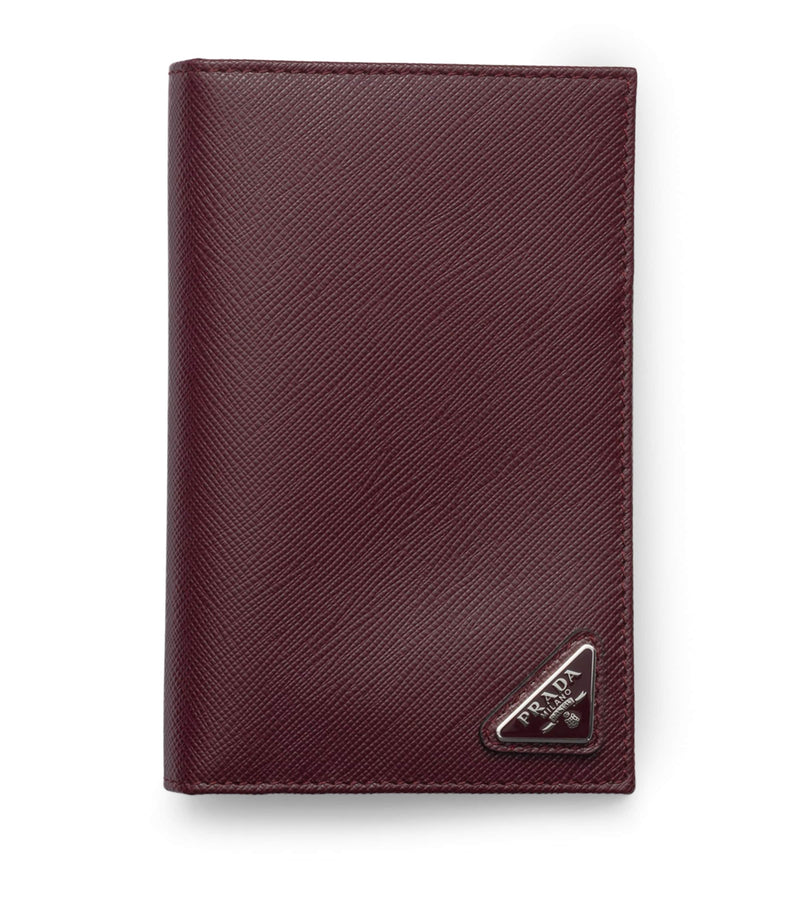 Prada Saffiano leather logo passport holder, imported from the UK