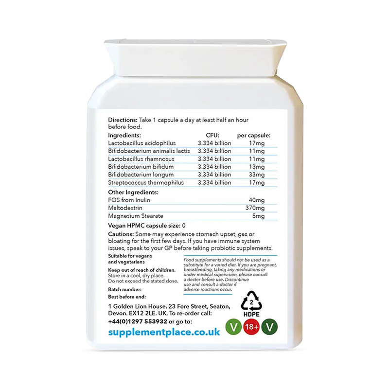 Supplement Place Probiotic Gold 20 Billion CFU 60 Capsules, UK version