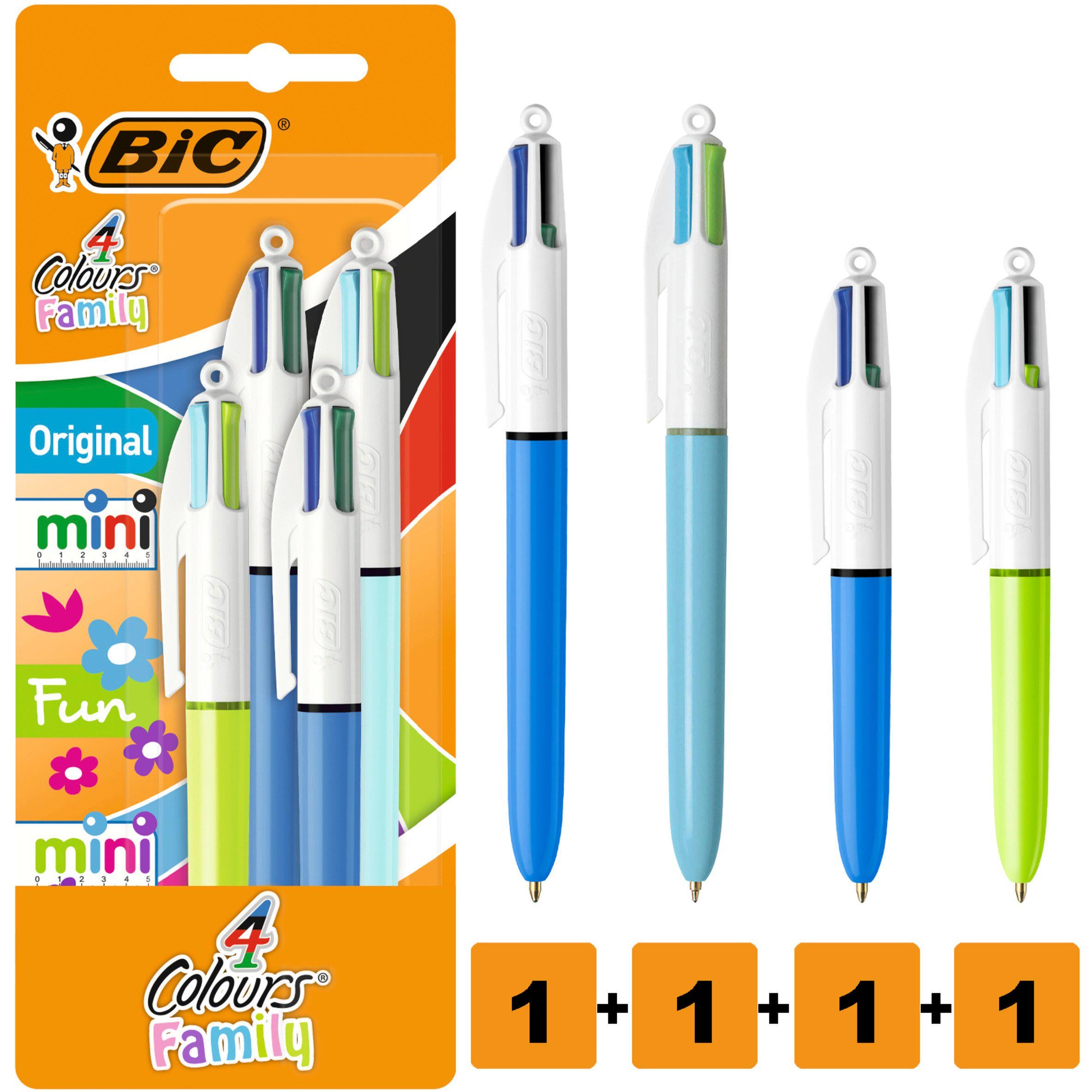 BIC 4 Colour Family Assorted 4 Pack tableware Sainsburys   