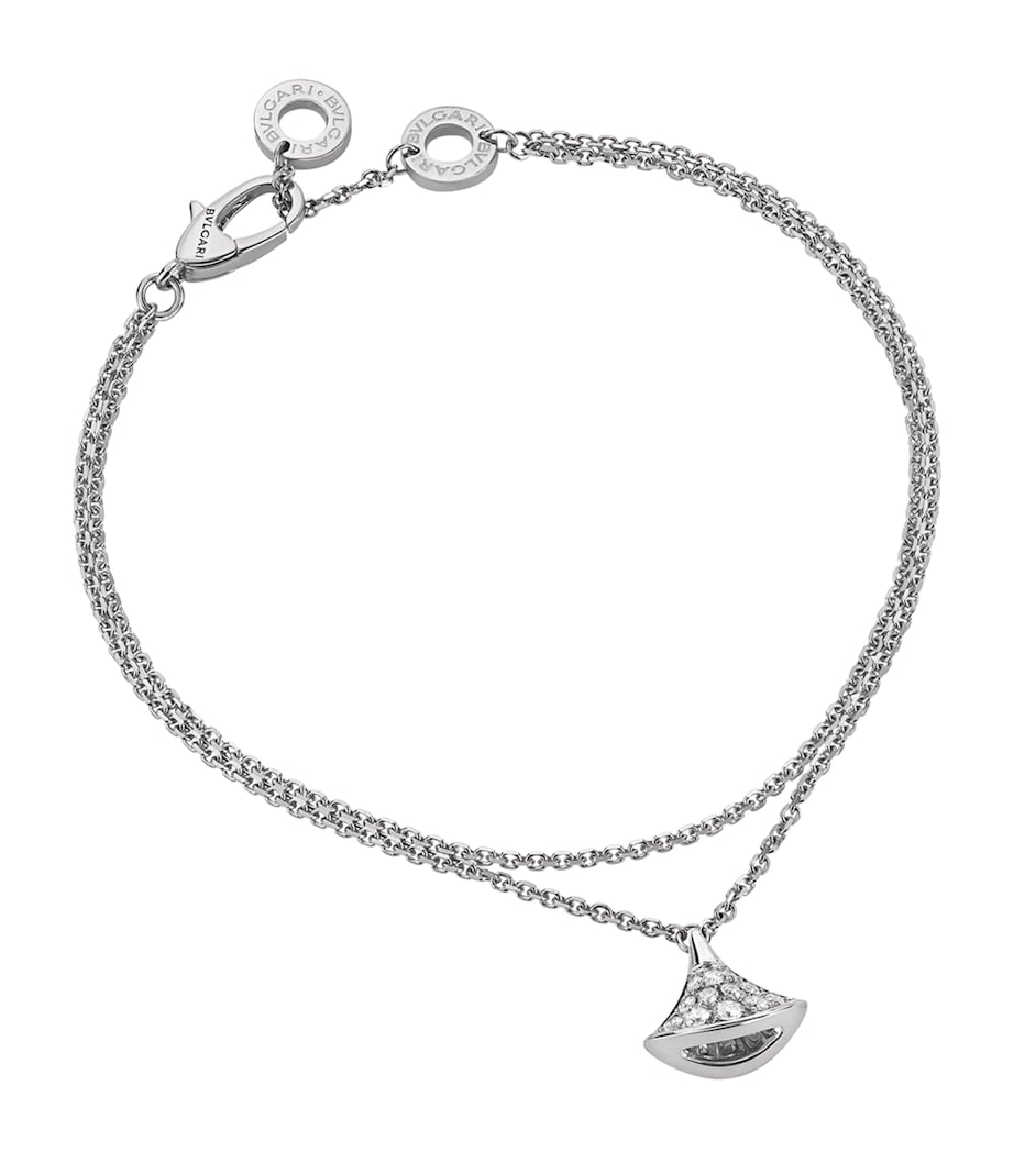 Bvlgari Divas' Dream white gold diamond bracelet, imported from the UK
