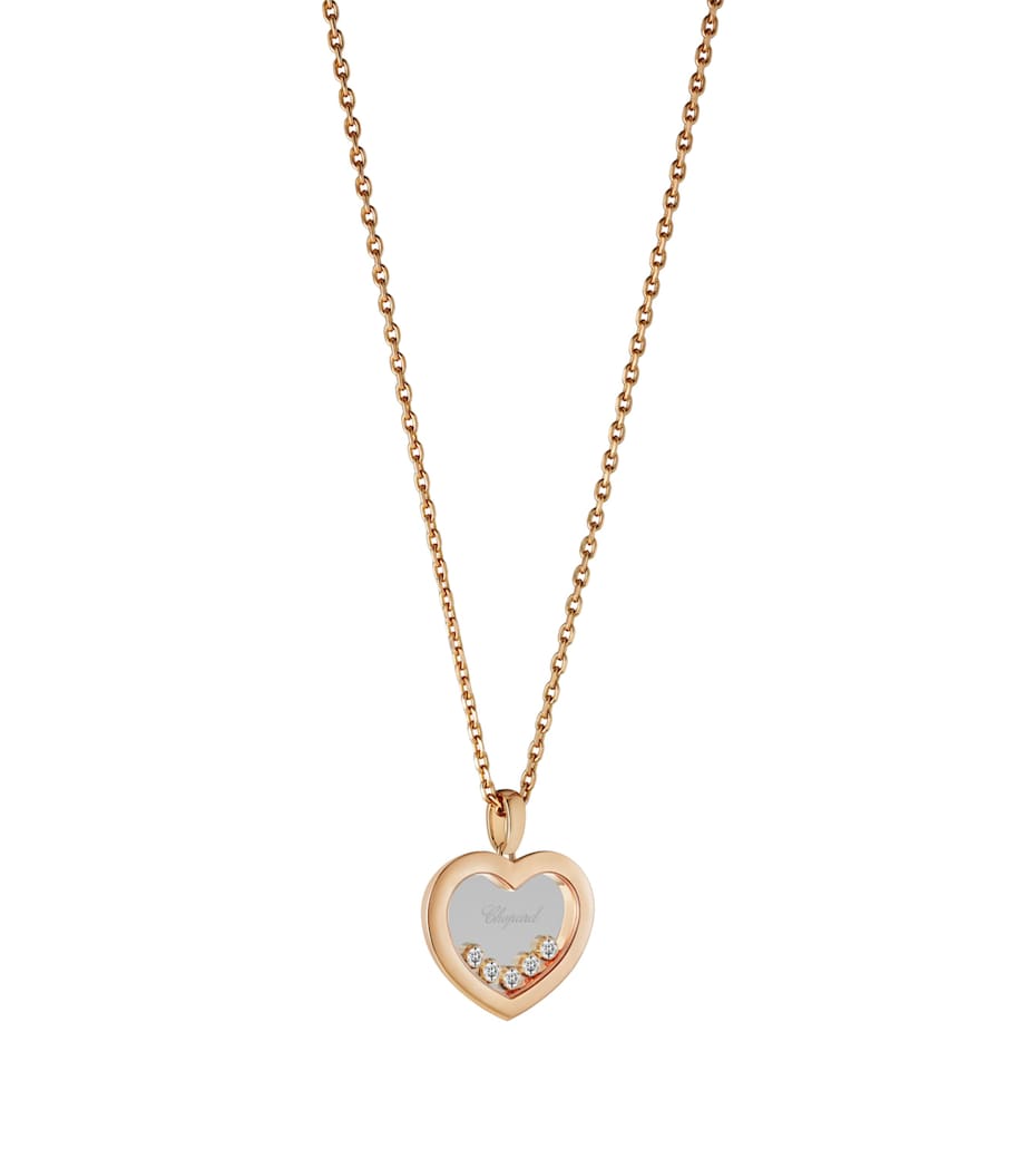 Chopard Happy Diamonds rose gold pendant - British product