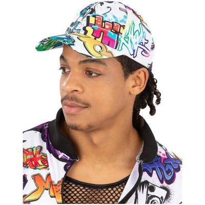 Superdrug Smiffys 90s Graffiti Peaked Cap- Buy online at McGrocer