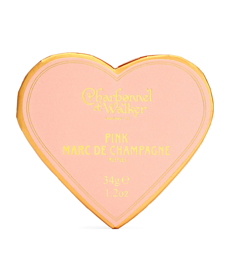 Charbonnel et Walker Pink Marc de Champagne chocolate truffles 36g - British product