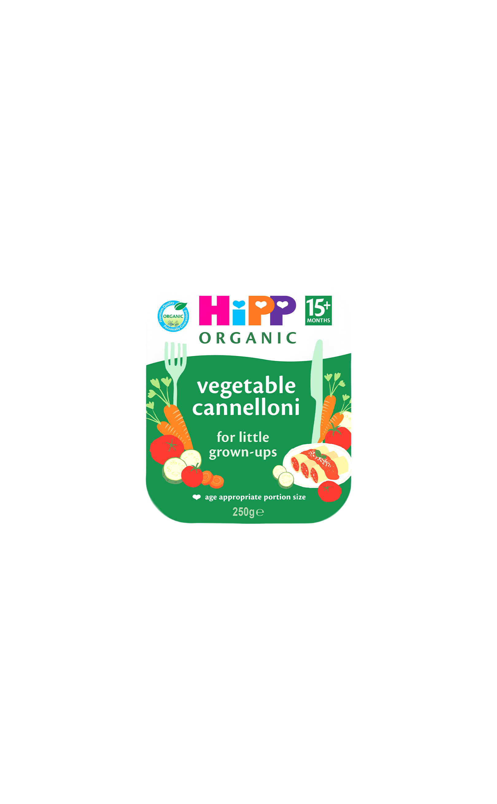 Vegetable cannelloni toddler meal 250g, UK version